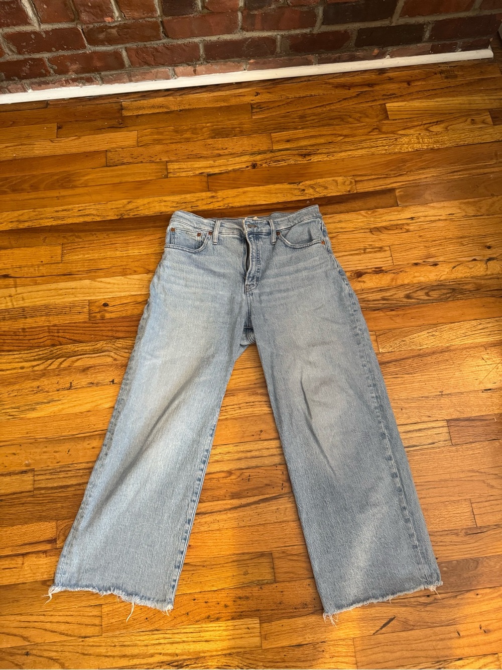Madewell Light Blue Wide-Leg Jeans